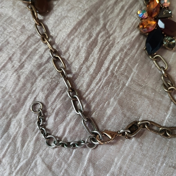 J. Crew Mega Rhinestone Collar Bone Bib Statement Necklace New With Dustbag - Picture 13 of 14